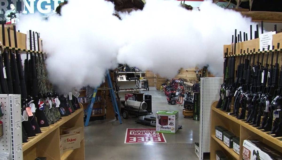 Fog Security System Deployed Throughout a Retail Store to Deter Unauthorized Access in Edmonton, AB